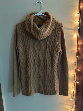 Knit cowl neck sweater